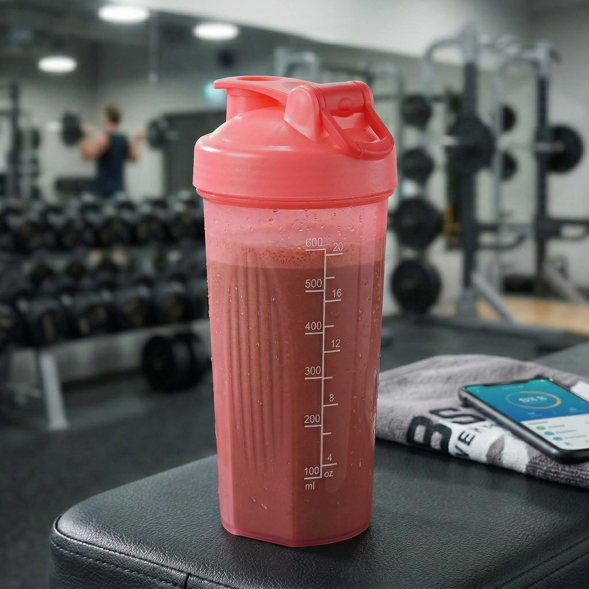 Fox Run Blending Bottle Pink Shaker - 20oz - image 4