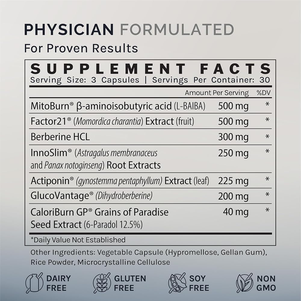 InfiniWell Control Metabolic Health & Energy Support - 90 Capsules - image 5