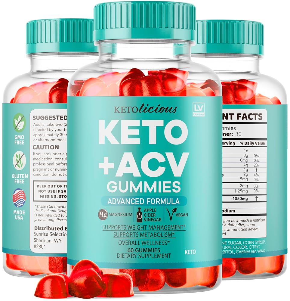 LIVORKA Ketolicious Keto ACV Gummies Maximum Strength - 300 Count - image 6