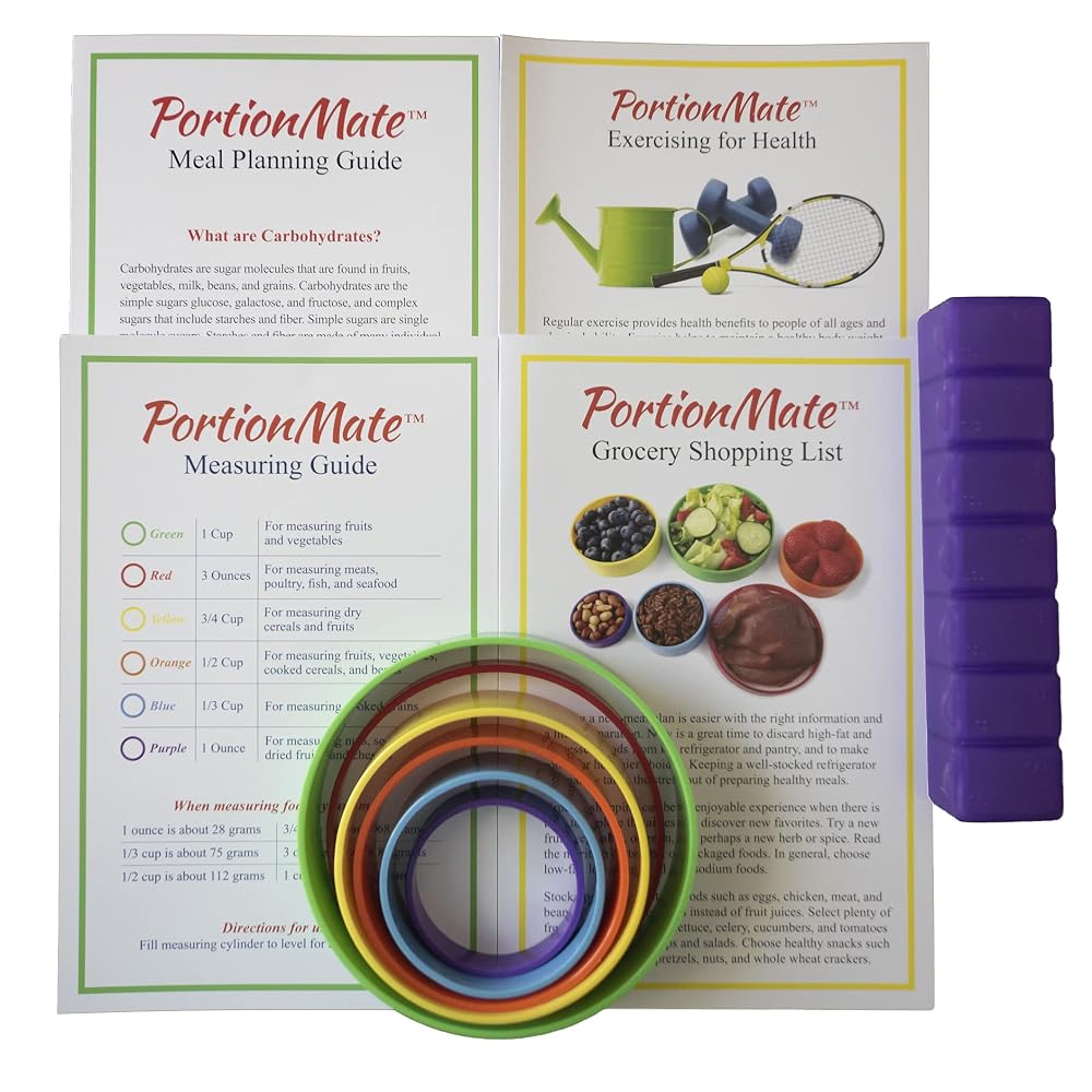 PortionMate Perfect Portions Meal Planner - 7 Piece Set