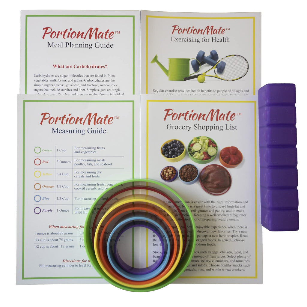 PortionMate Perfect Portions Meal Planner - 7 Piece Set