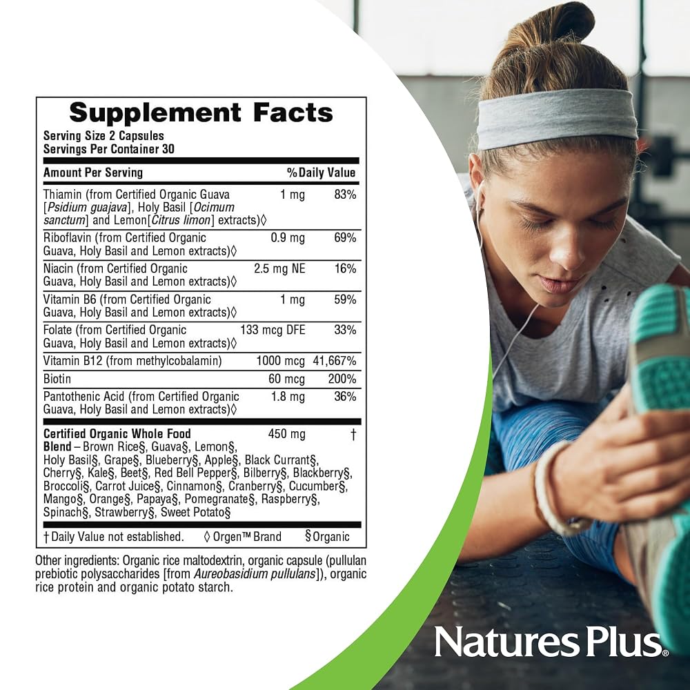 Nature's Plus Source of Life Garden Vitamin B12 - 60 Capsules - image 4
