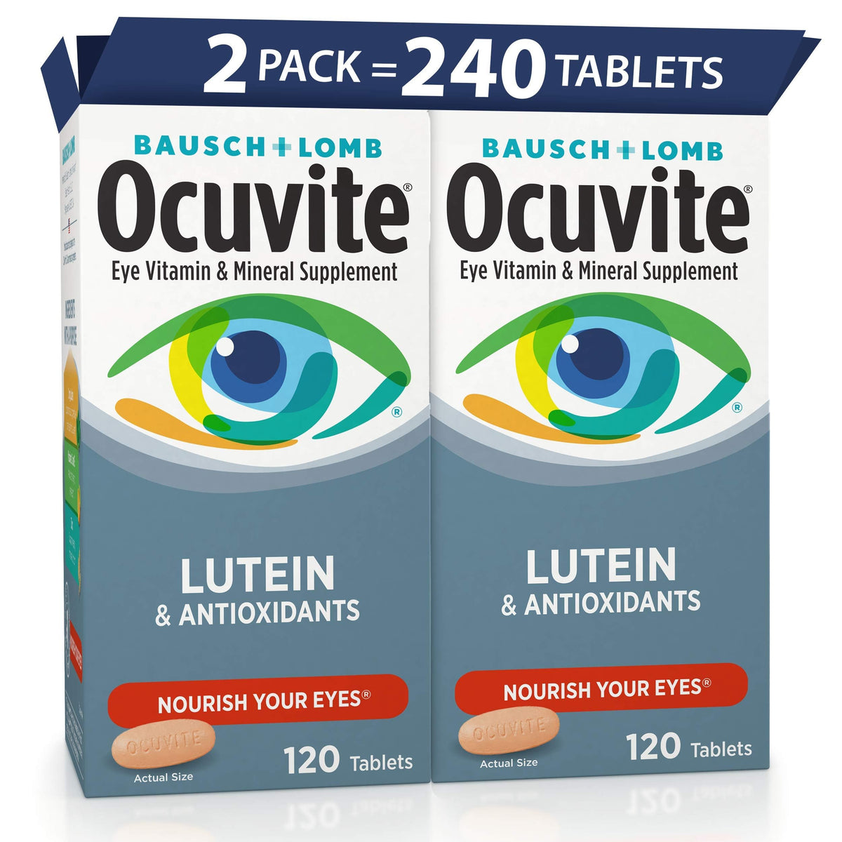 Ocuvite Lutein & Antioxidants Eye Vitamins - 240 Tablets