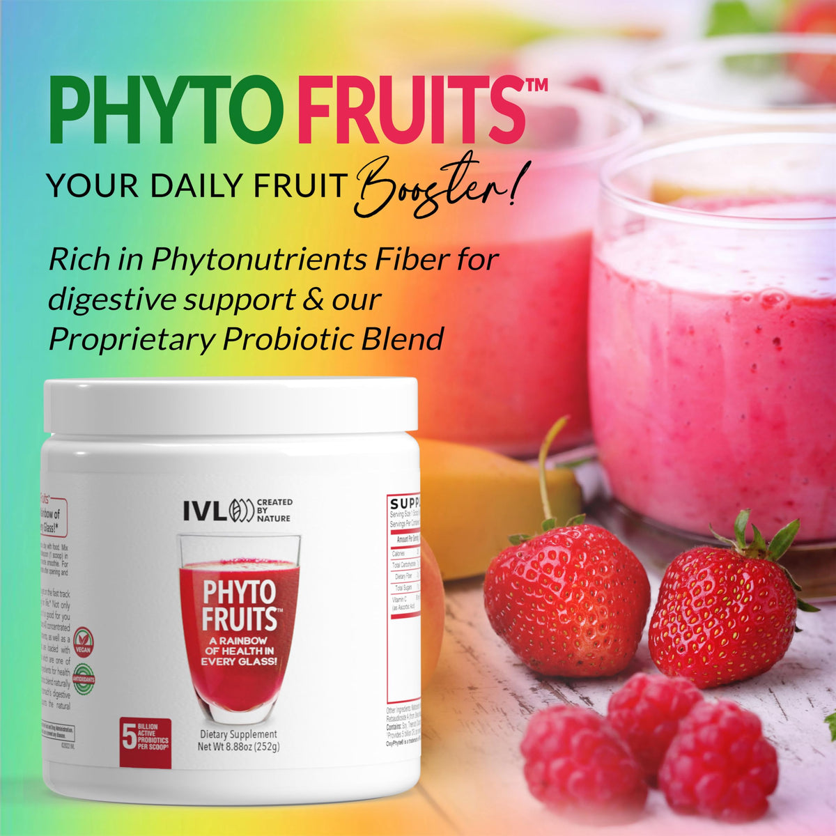 IVL Phyto Fruits Superfood Powder Energy Support - 30 Servings - image 4