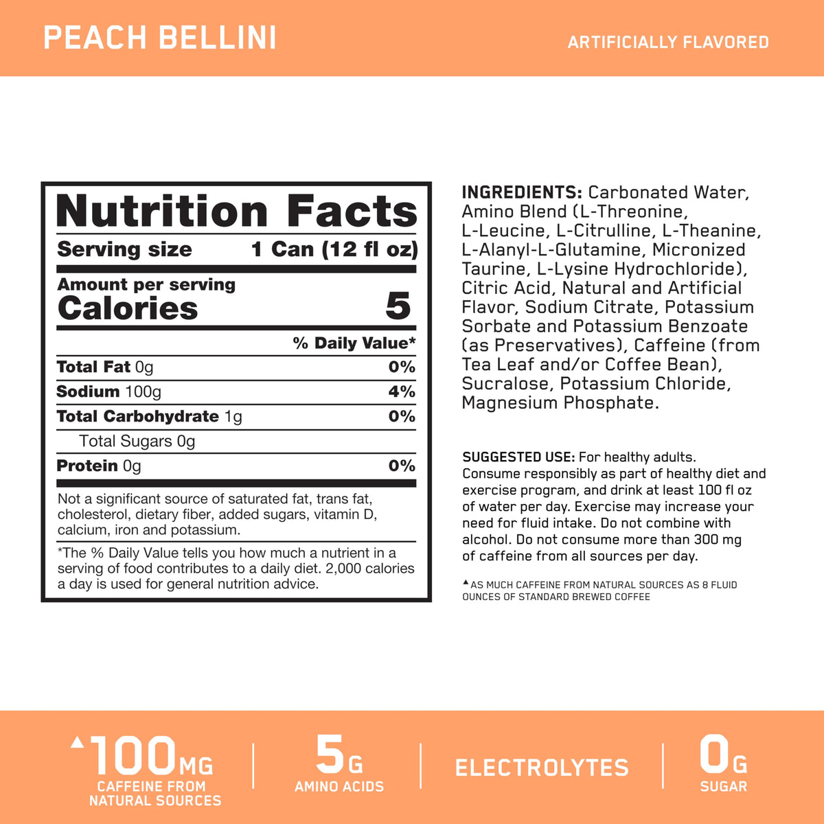 Optimum Nutrition Essential Amino Energy Sparkling Hydration Drink