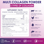 NATURE TARGET Multi Collagen Peptides Powder - 35 Servings - image 2
