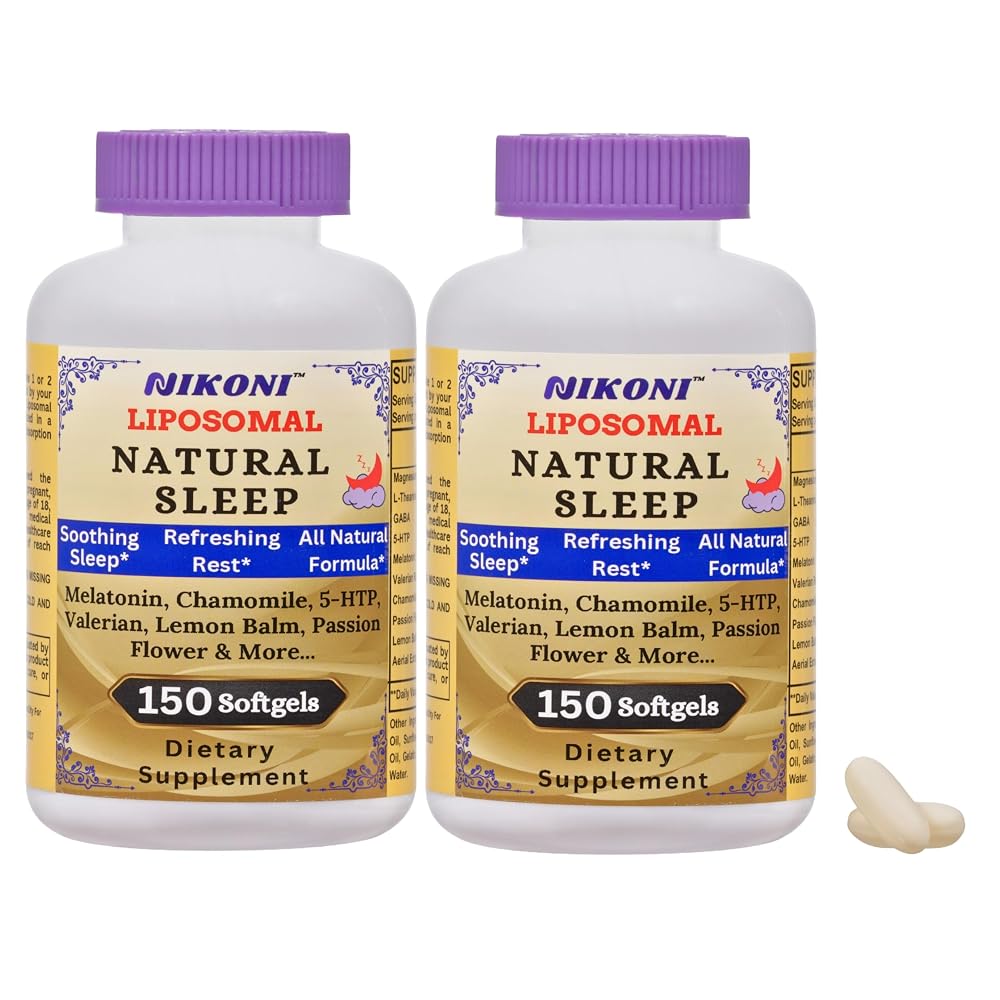 Nikoni Liposomal Natural Sleep Aid Supplement - 300 Softgels