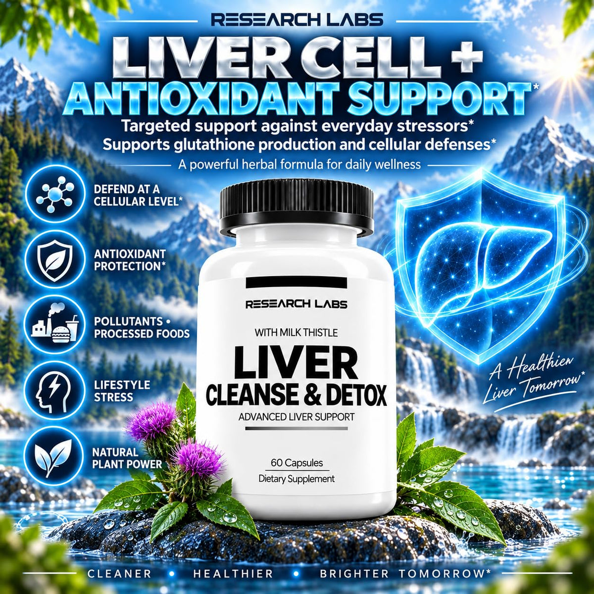Research Labs Doctor Recommended Premium Liver Cleanse Detox & Repair
