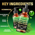 MILIVOL Wormwood Liquid Drops with Black Walnut & Herbs - 2 Fl Oz - image 3