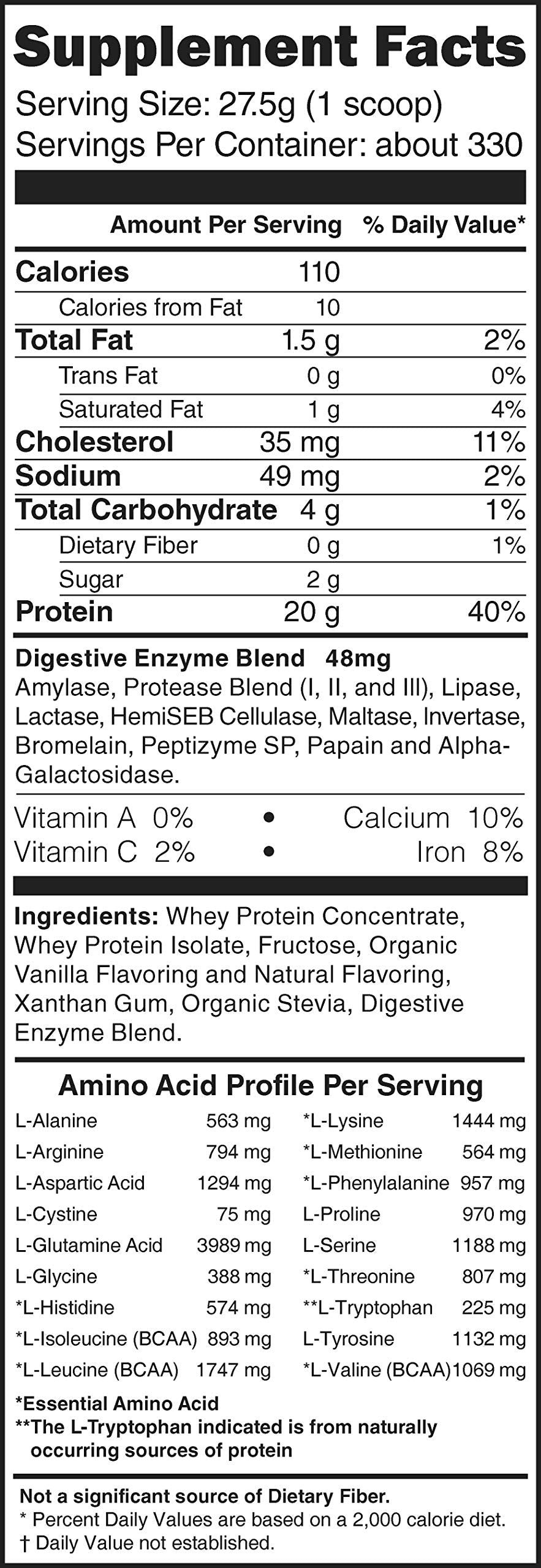 swiig Whey Matrix Protein Powder (20 lb, Vanilla) - image 2