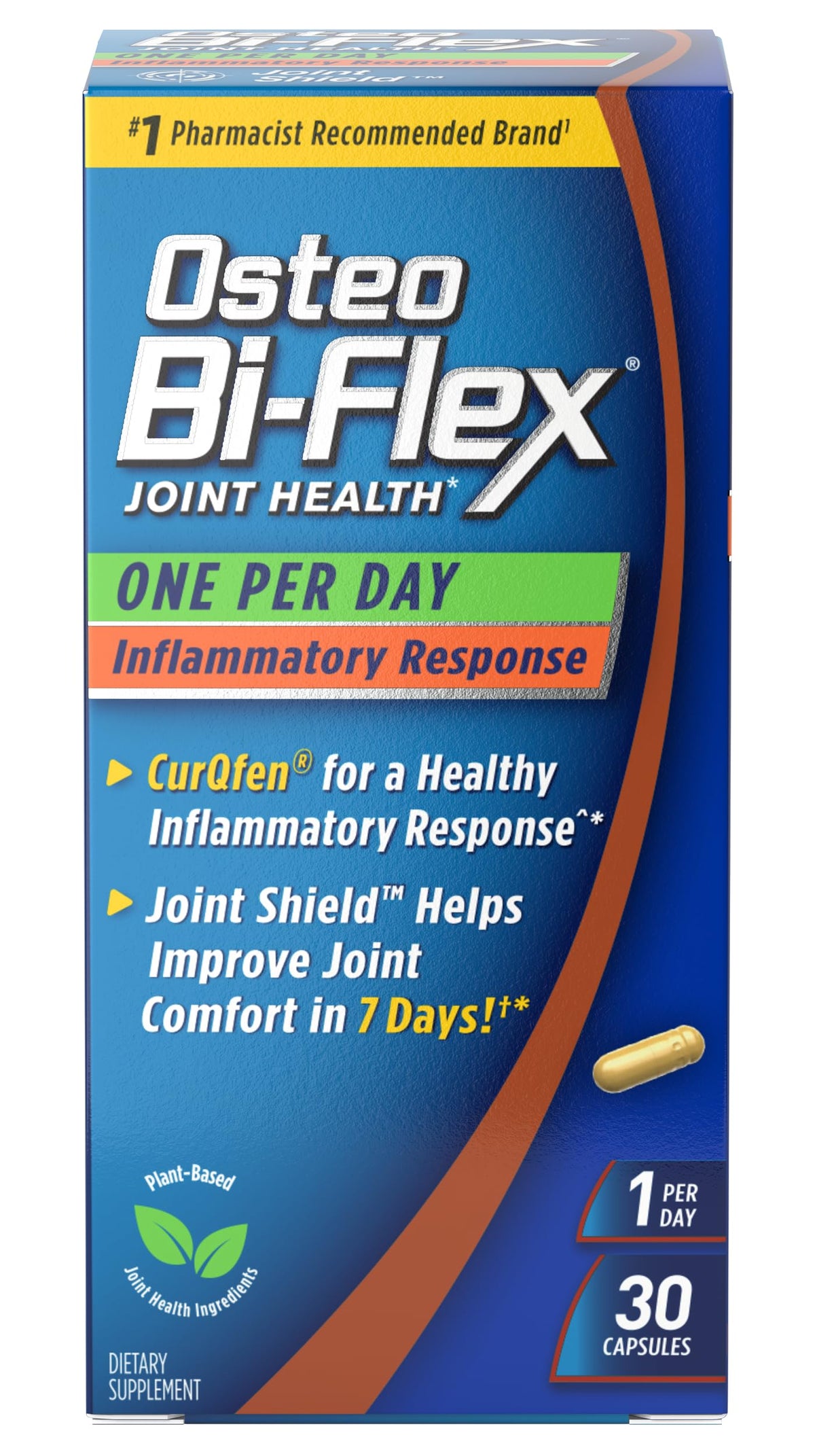 Osteo Bi-Flex One Per Day Inflammatory Response CurQfen - 30 Capsules
