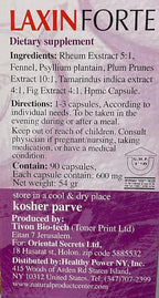 Generic Laxin Forte Regular Bowel Movement - 90 Capsules - image 3