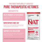 Prüvit OS NAT Strawberry Peach Keto Powder - 20 Count - image 4