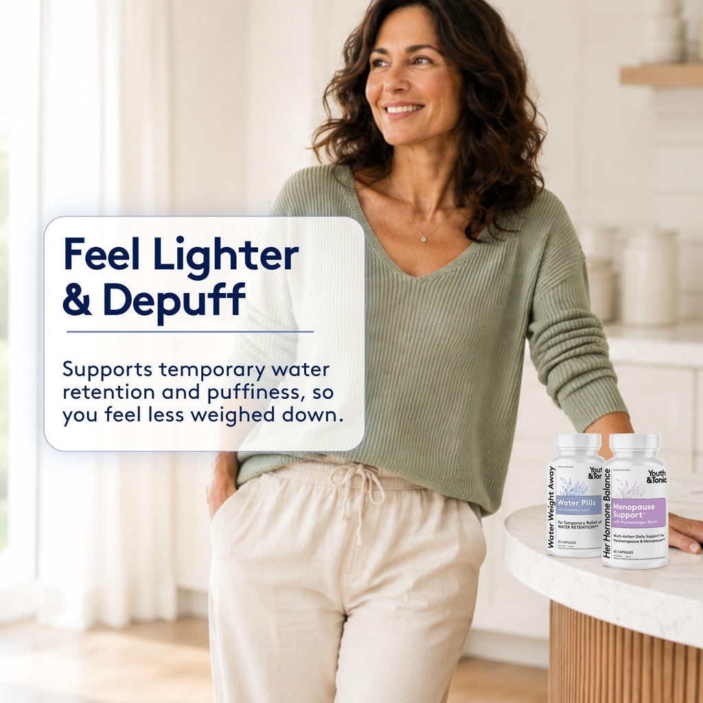 Youth & Tonic Menopause & Water Weight Loss 2-Pack - 90 Capsules - image 4