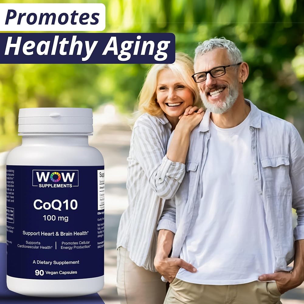 WOW Supplements CoQ10 100 mg with Hawthorn Berry - 90 Capsules - image 5