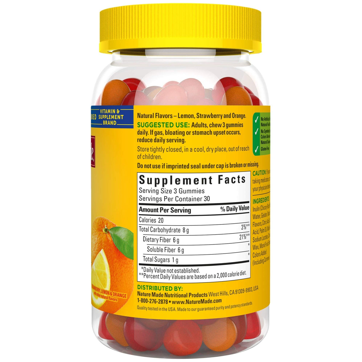 Nature Made Fiber 6 g Digestive Health Support - 90 Gummies - image 11