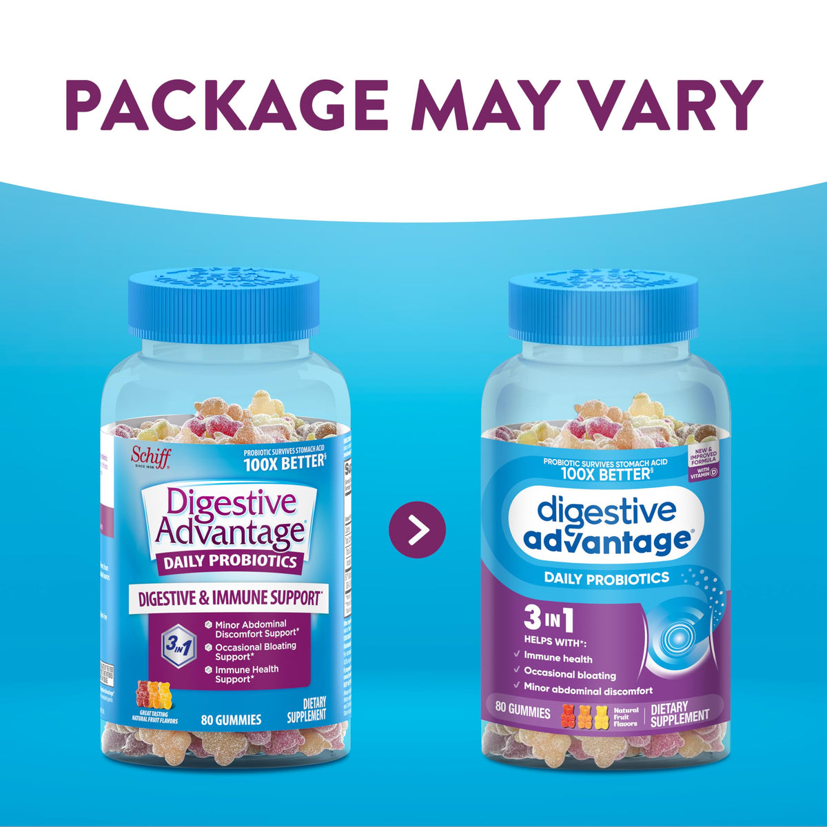 Digestive Advantage Probiotics Daily Probiotic Gummies