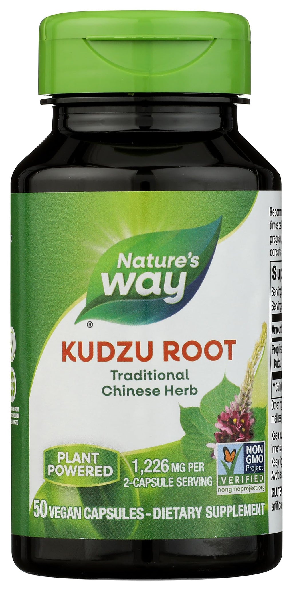 Nature's Way Kudzu Root 613 mg - 50 Vegetarian Capsules