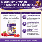 Hudetex Magnesium Glycinate Gummies - 120 Count (2 Packs) - image 2