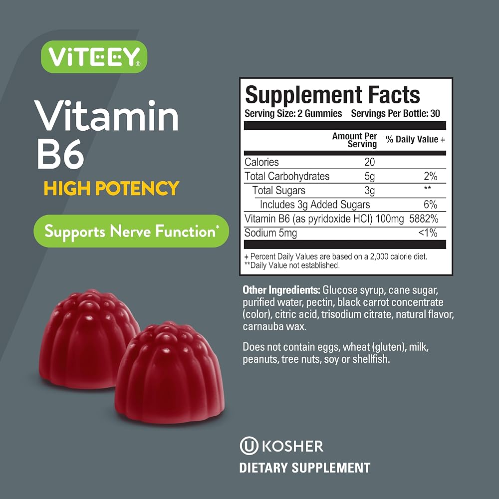 Viteey Vitamin B6 Gummies