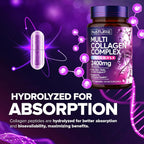 Built by Nature Multi Collagen Peptides Complex for Women - 120 Capsules - image 5