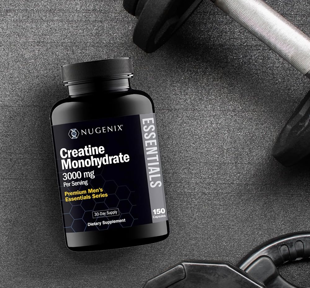 Nugenix Essentials Premium Creatine Monohydrate Pills Supplement