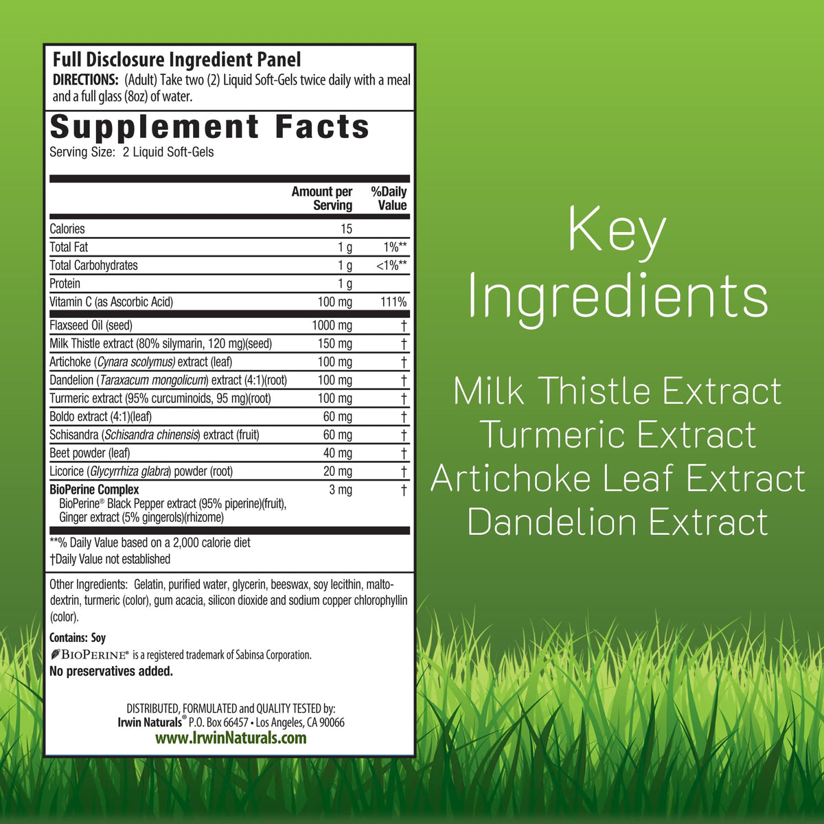 Irwin Naturals Milk Thistle Liver Detox Supplement - image 2