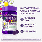ZzzQuil PURE Zzzs Kidz Melatonin Sleep Aid Gummies - 48 Gummies - image 3