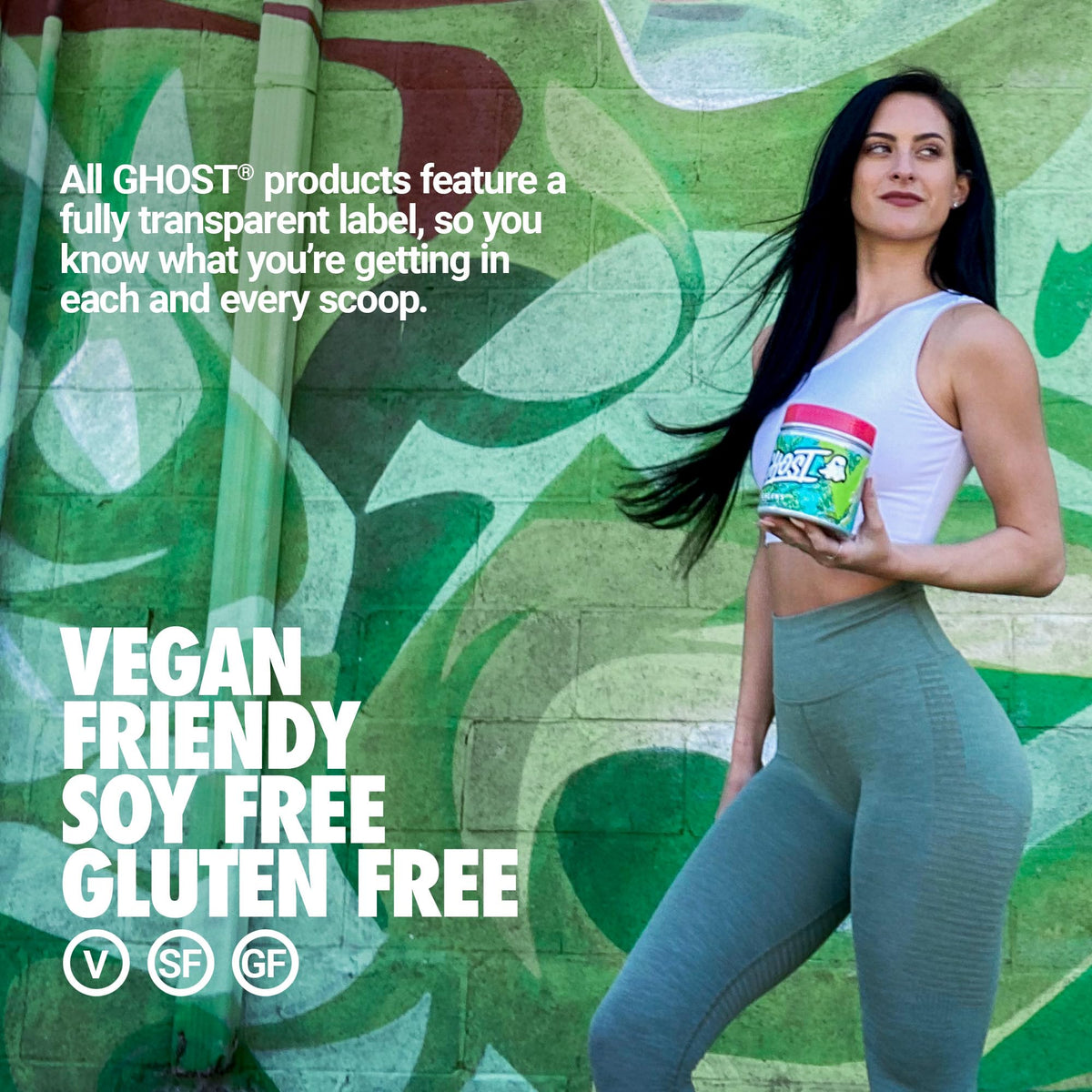 GHOST Greens Powder - 30 Servings, Gluten-Free