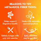 Metamucil Fiber Thins Apple Crisp Psyllium Husk - 48 Servings - image 3