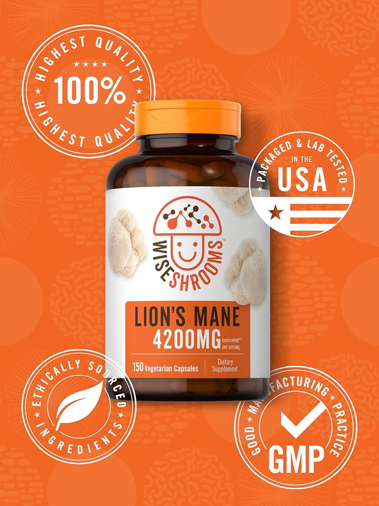 Carlyle Lions Mane Mushroom Supplement - 150 Vegetarian Capsules - image 6