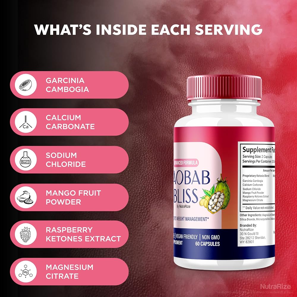 NutraRize Baobab Bliss Powder Capsules - 120 Capsules - image 5
