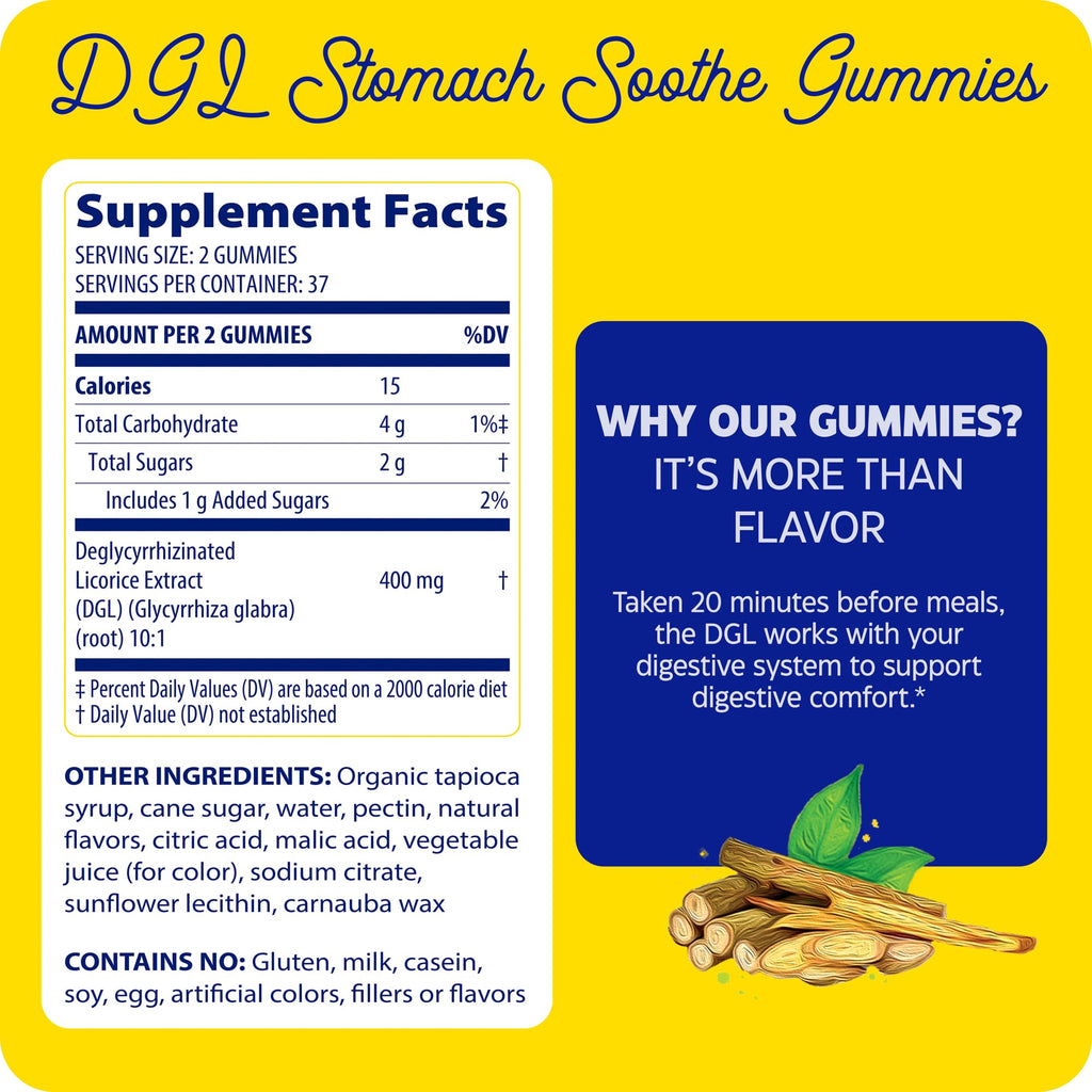 Enzymedica DGL Supplement for Digestive Health - 74 Gummies - image 2