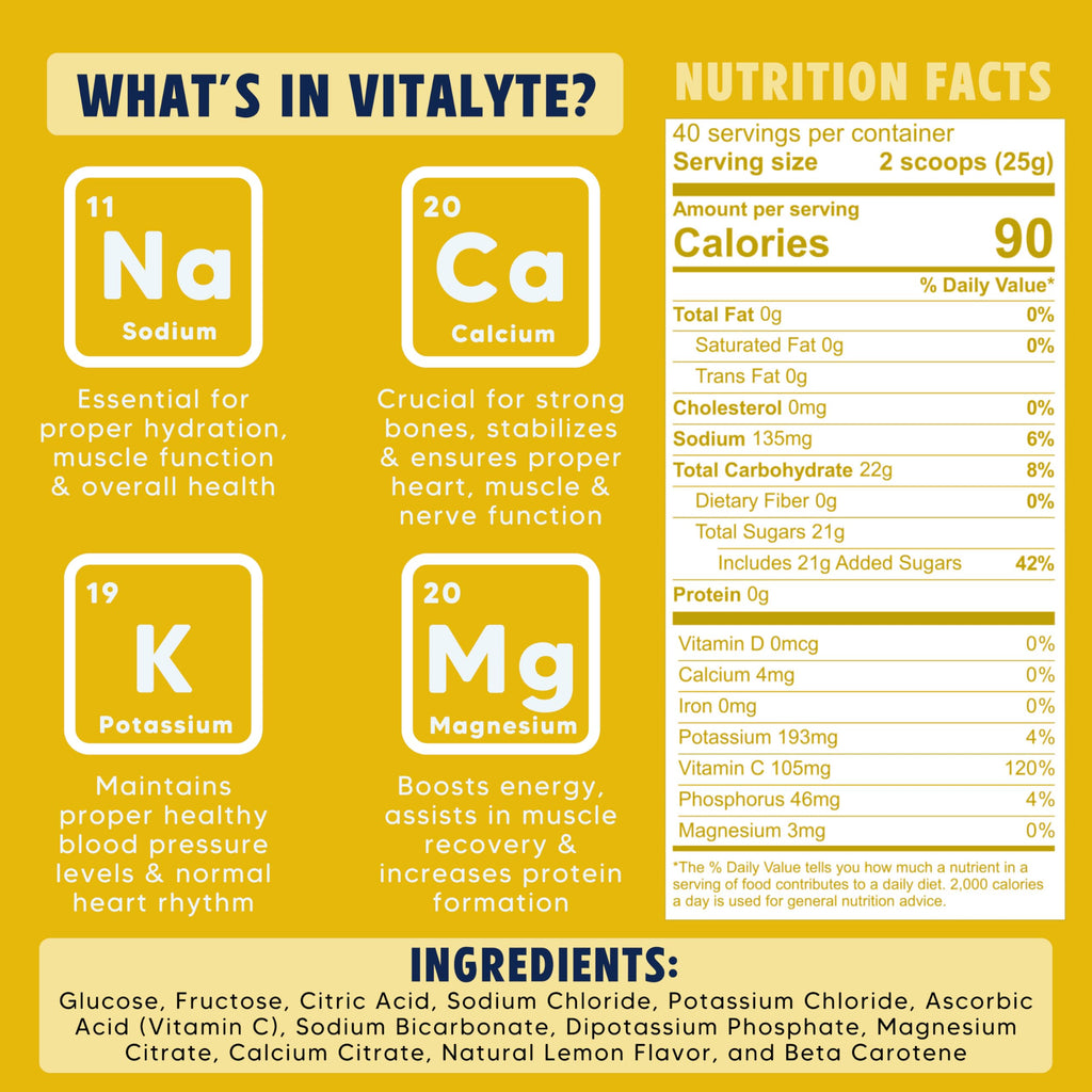 Vitalyte Electrolyte Powder Drink Mix