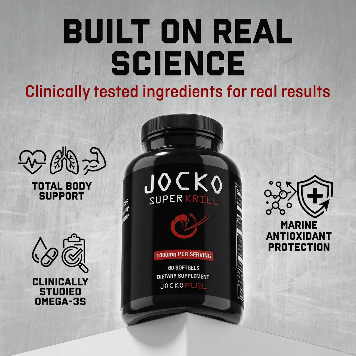Jocko Fuel Super Krill Oil Omega 3 1000mg - 60 Softgels - image 5