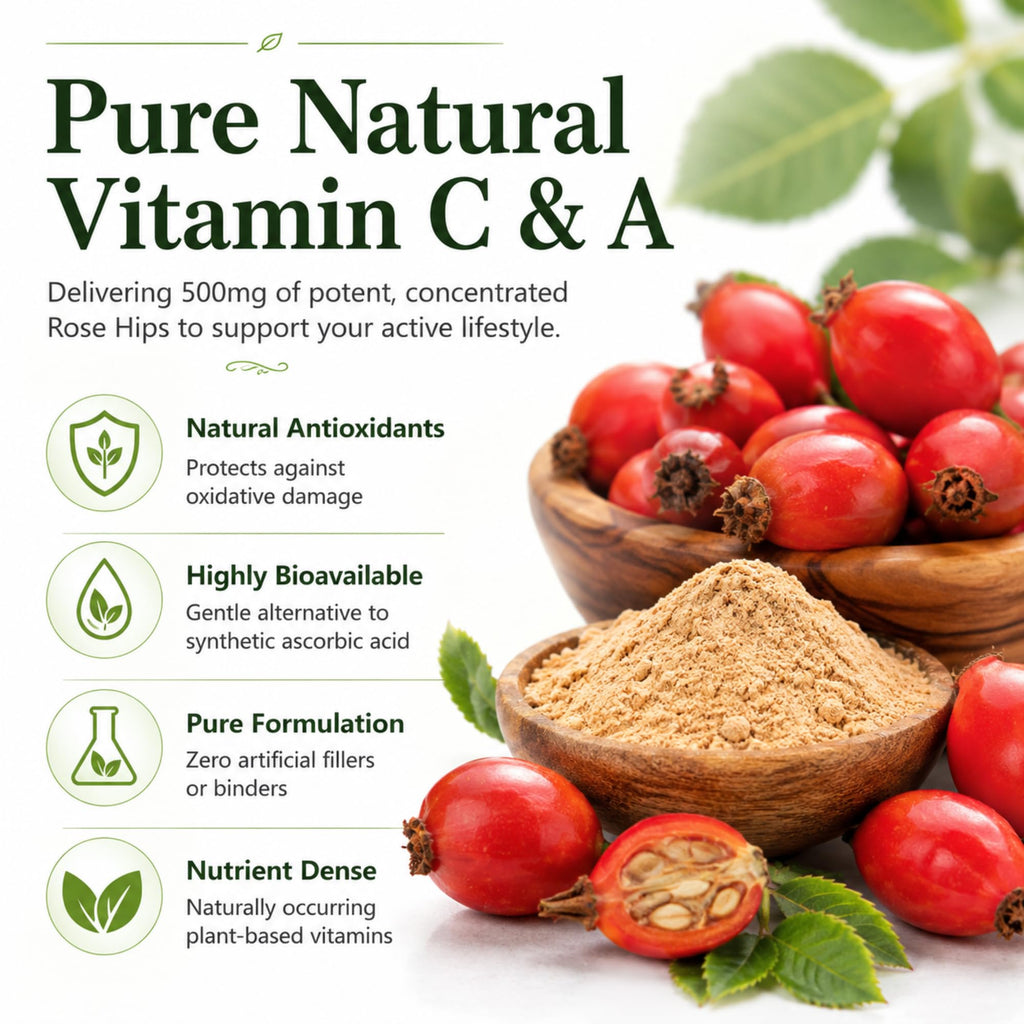 Dr Clark Rose Hips Supplement 500 MG - 100 Capsules - image 3
