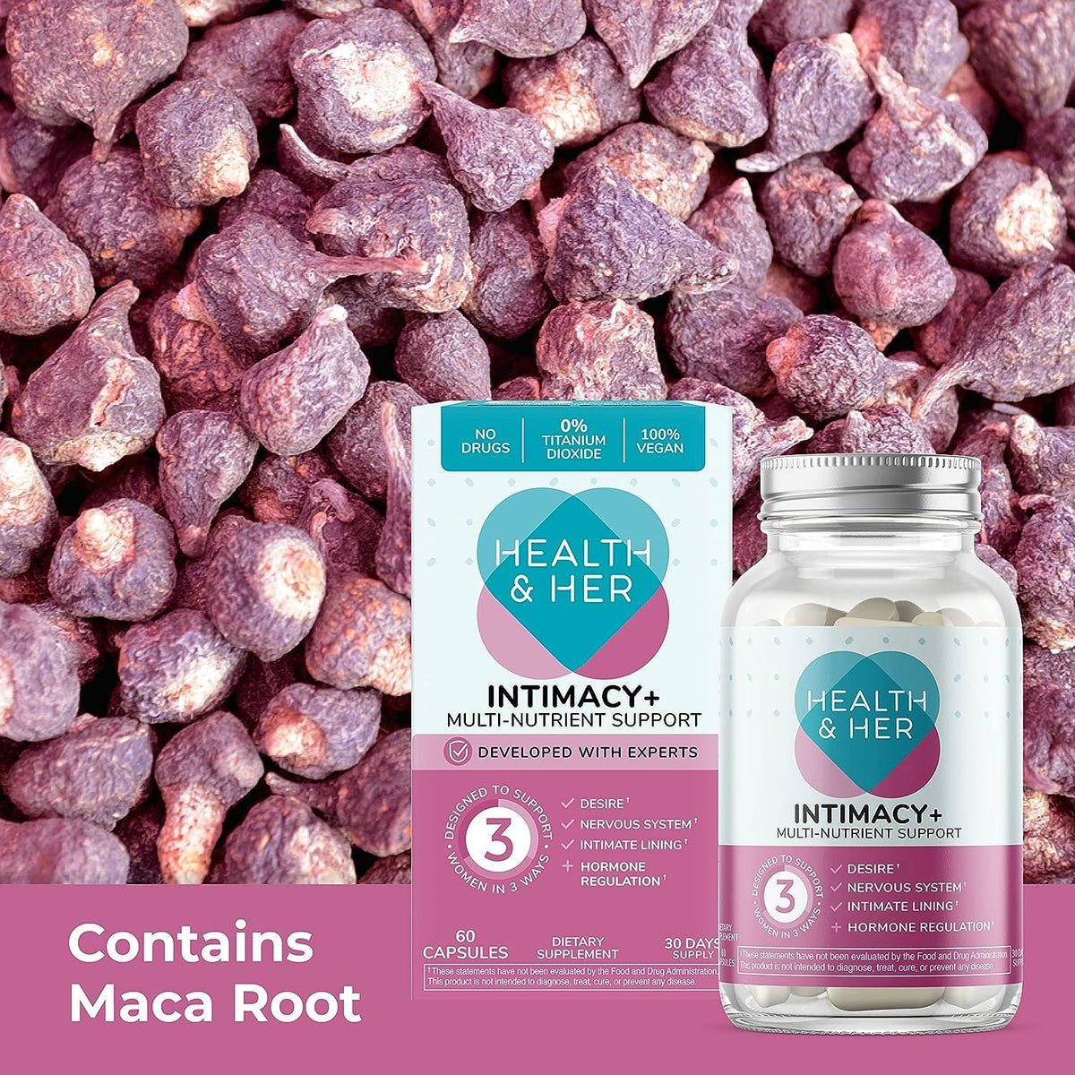 Health and Her Intimacy+ Desire Supplement for Women - 60 Tablets - image 4