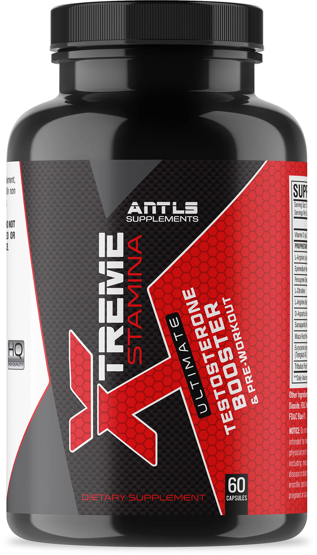 ANTLS Supplements Testosterone Booster with L-Arginine - 60 Capsules - image 2