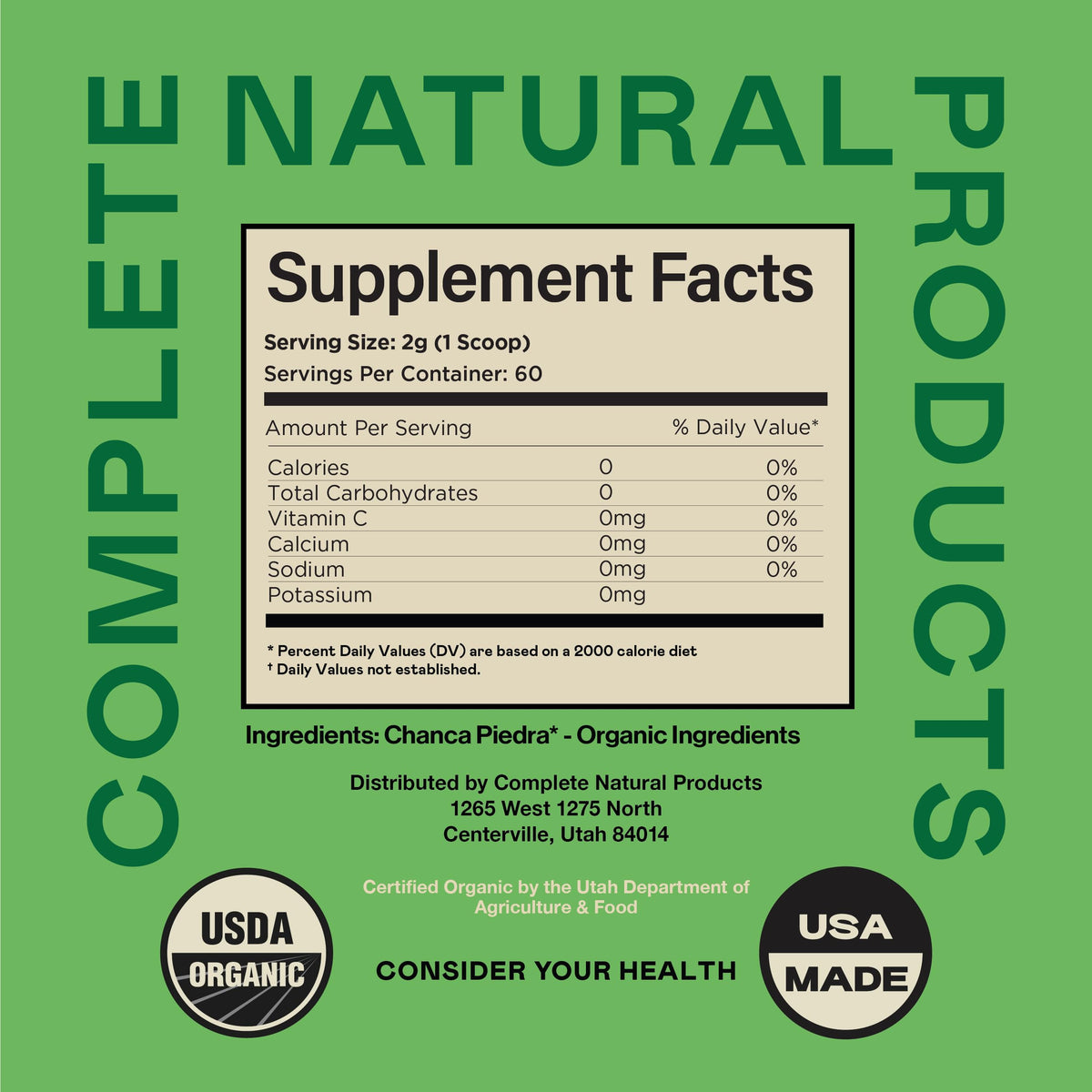 Complete Natural Products Chanca Piedra Organic Powder - 8 oz - image 4