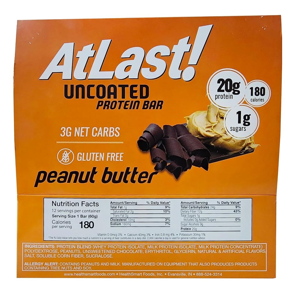 At Last! Peanut Butter Protein Bars - 12 Count - image 3