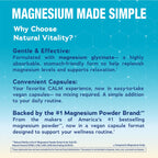 Natural Vitality Calm Magnesium Glycinate Capsules - 180 Count - image 6