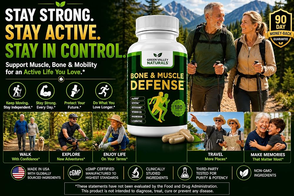 GREEN VALLEY NATURALS Bone and Muscle Defense