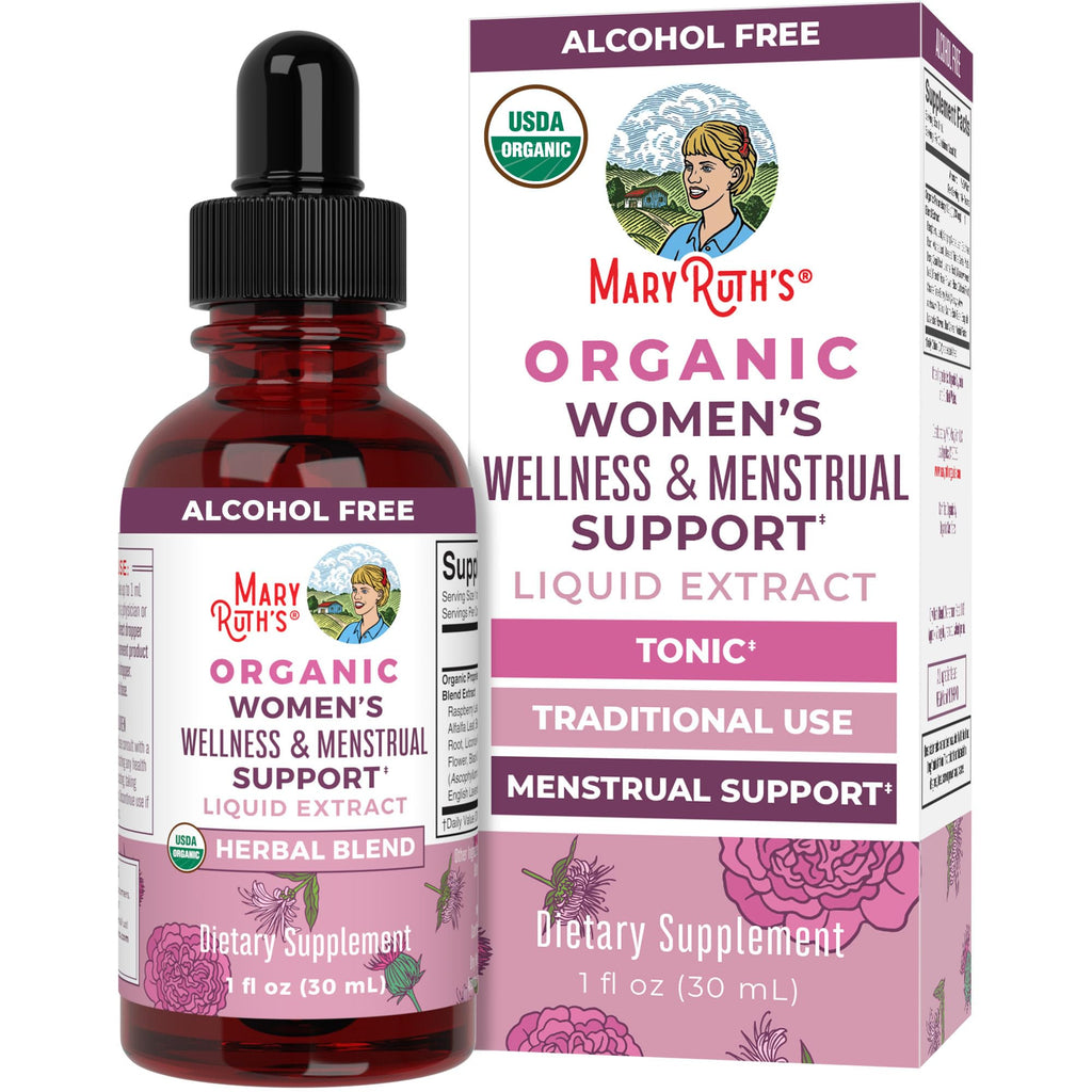 MARYRUTH'S Organic Women's Wellness Menstrual Support Liquid Drops - 1 oz