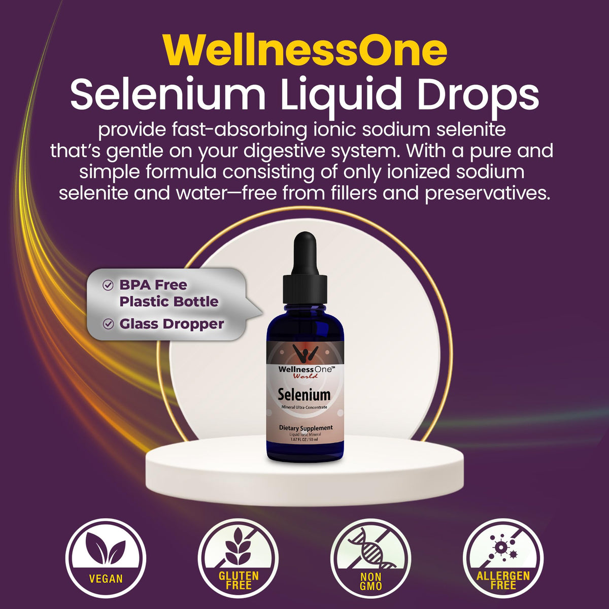 WellnessOne Liquid Selenium Supplement 70 mcg - 1.67 fl oz - image 4