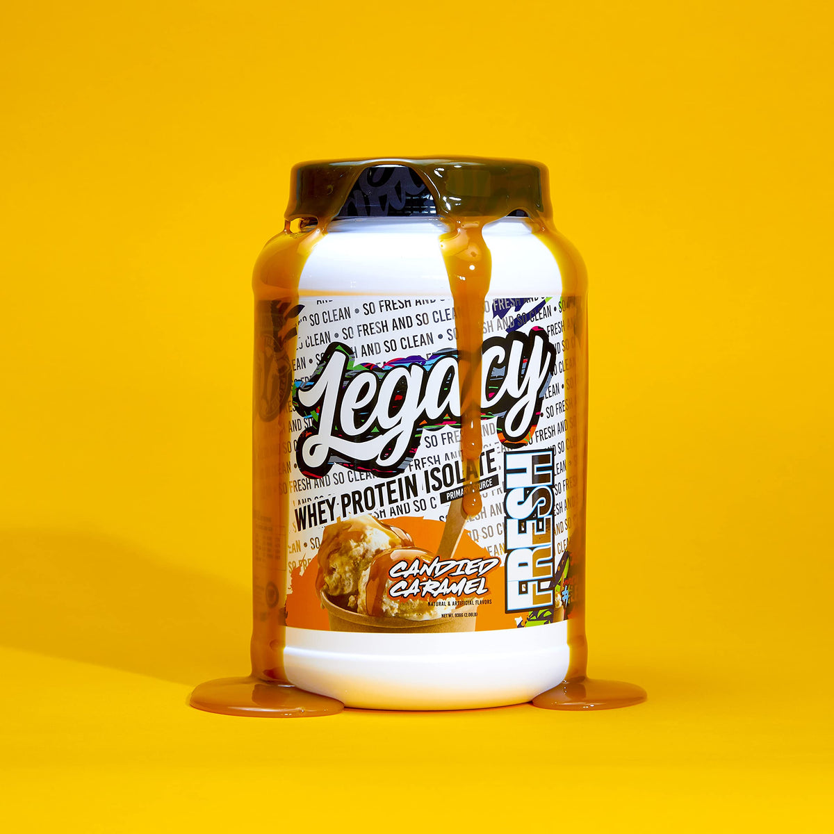 Legacy Supplements Fresh Whey Protein Candied Caramel - 5 lb - image 3