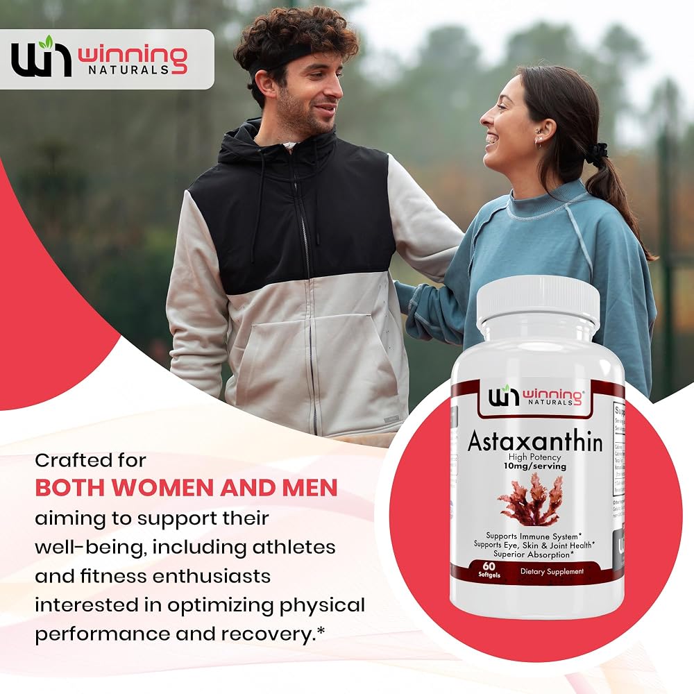 WINNING NATURALS Astaxanthin 10 mg Softgels - 60 Count - image 3