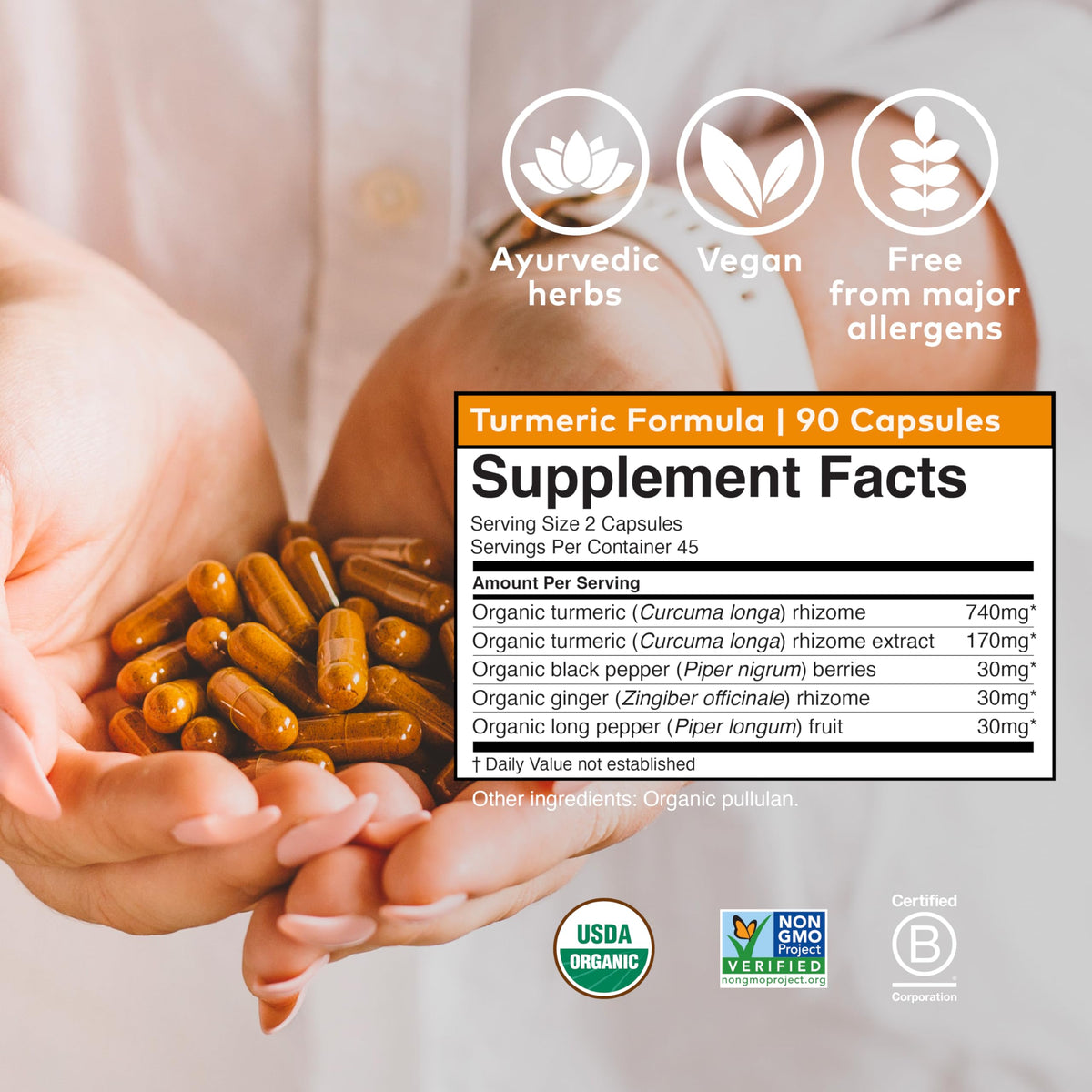 ORGANIC INDIA Turmeric Curcumin with Black Pepper - 180 Capsules - image 5