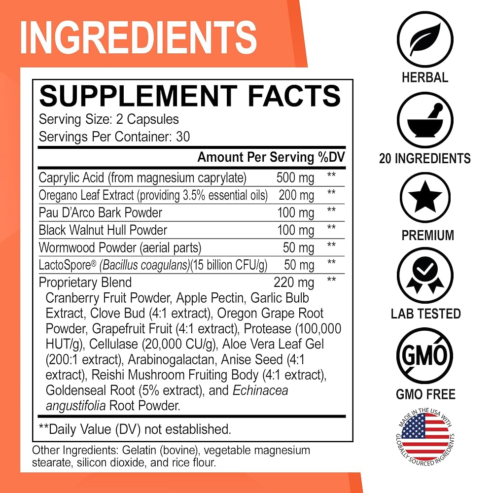 DR. BO Candida Cleanse Detox Support Supplement - 60 Capsules - image 6
