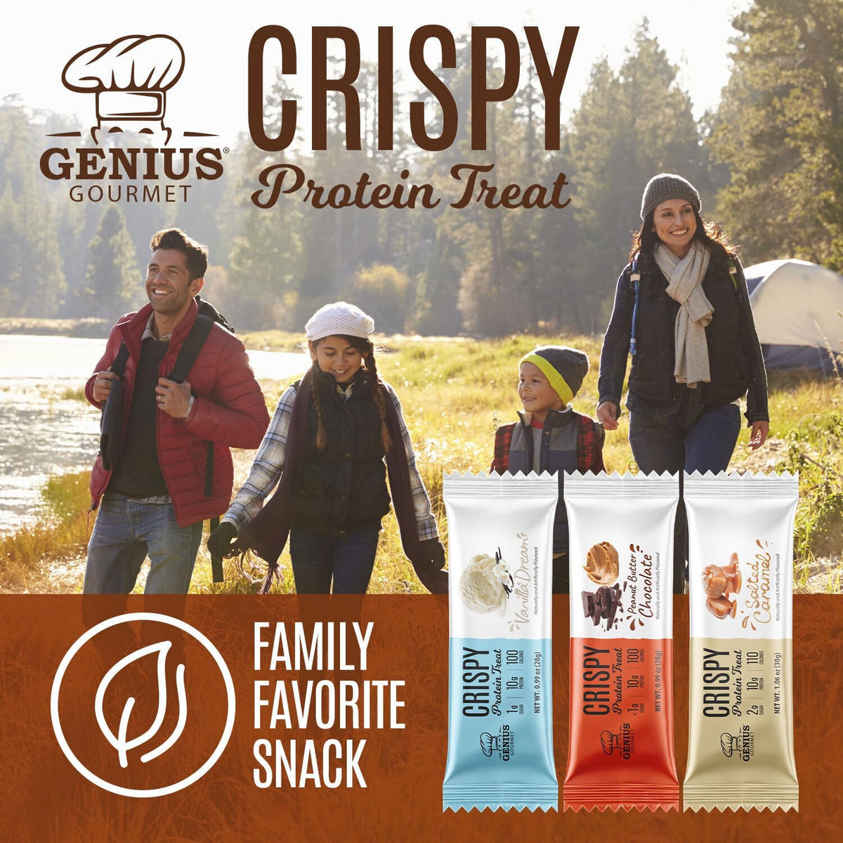 Genius Gourmet Gluten Free Crispy Protein Treat