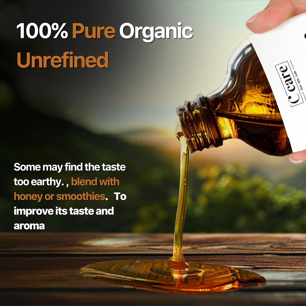 Vocks Black Seed Oil Organic Cold Pressed Unrefined Glass Bottle